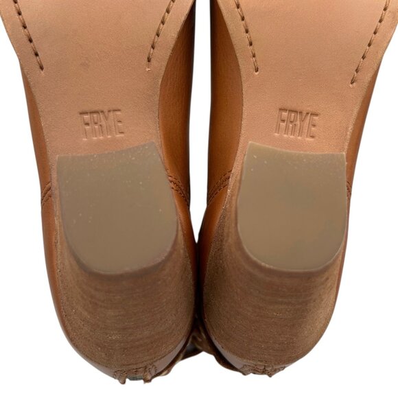 Frye Naomi Pickstitch Whisky Leather Shootie Ankle Boots (9.5) - Picture 15 of 16